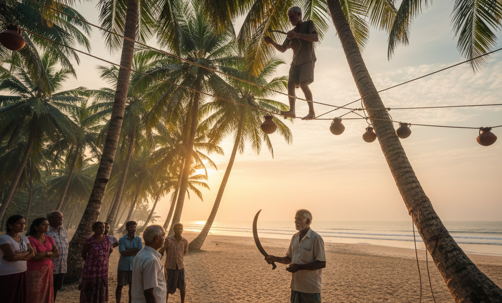 Coconut Treetop Tapping Demonstration e1765780252436