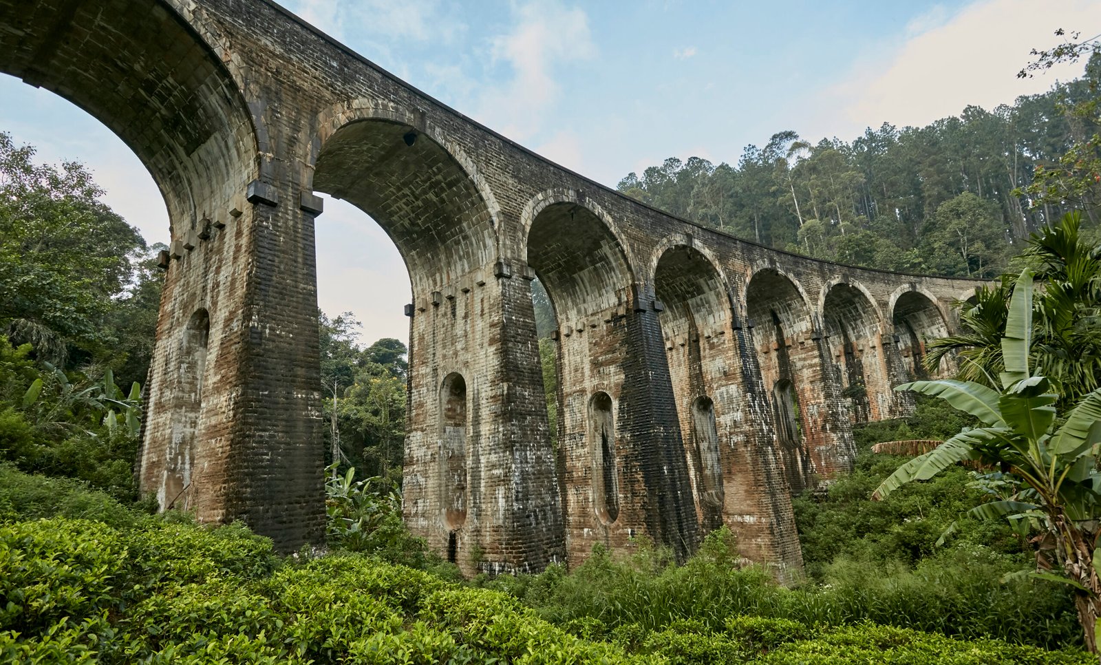 Nine Arch bridge, Ella. Folklore has it that it was the first World War and Britain siphoning off steel supplies for the war effort that lead to this iconic masonry structure. The bridge and the nearby Demodera Loop were two engineering marvels that were mostly known only to model railway enthusiasts and locals. Social media stardom in recent years has lead to a tremendous surge in popularity.